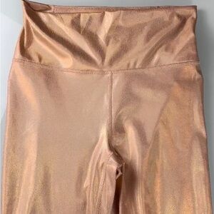 Fabletics Metallic Rose Gold Leggings
